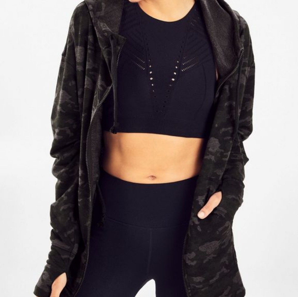 Fabletics Leah Oversize Camo Jacket M
